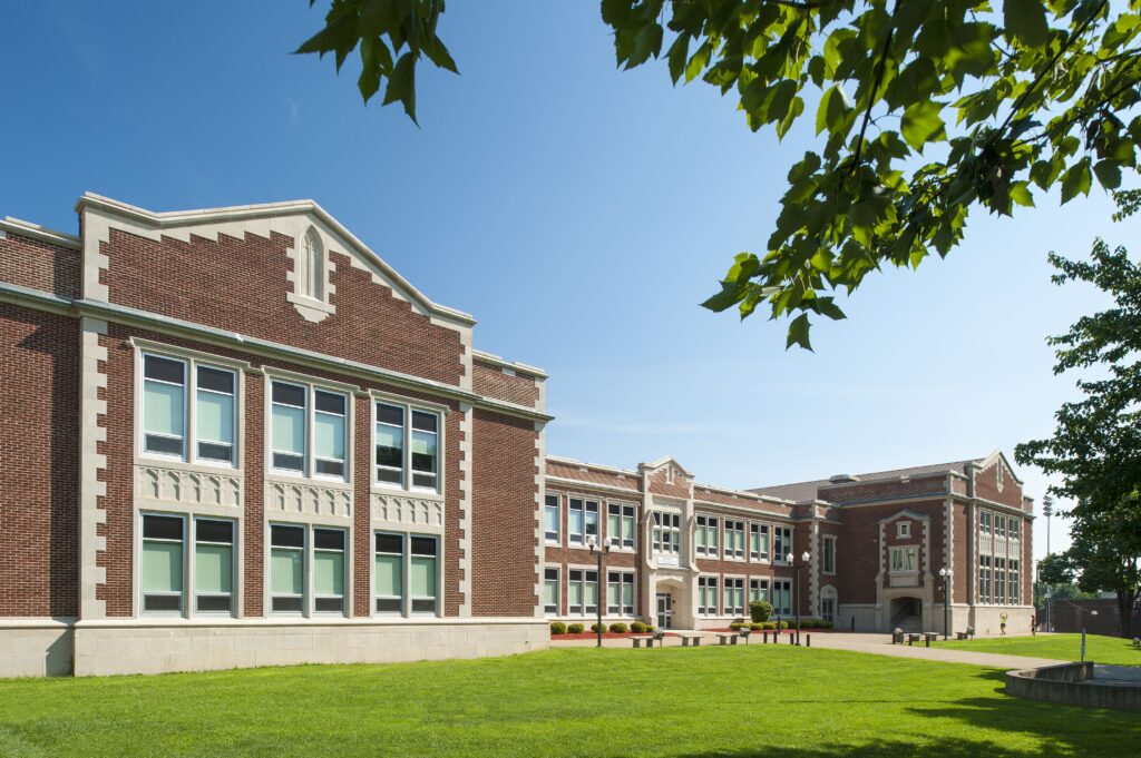 Historic brick school building